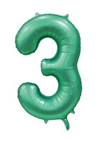 Party Planet Folieballon 34″ nr. 3 satijn groen