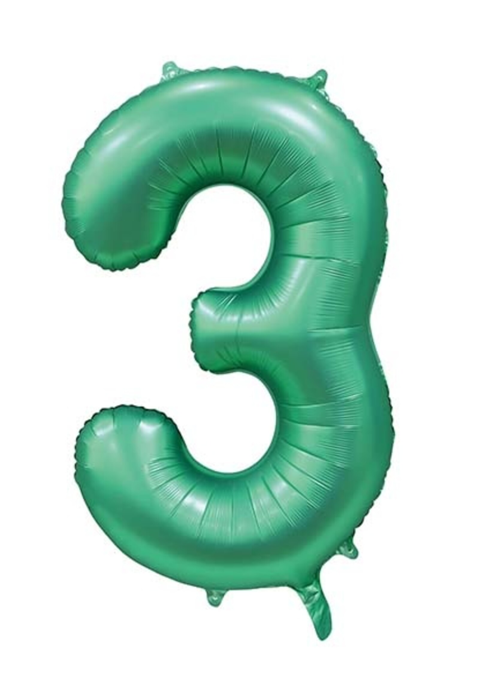 Party  Planet Folieballon 34″ nr. 3 satijn groen