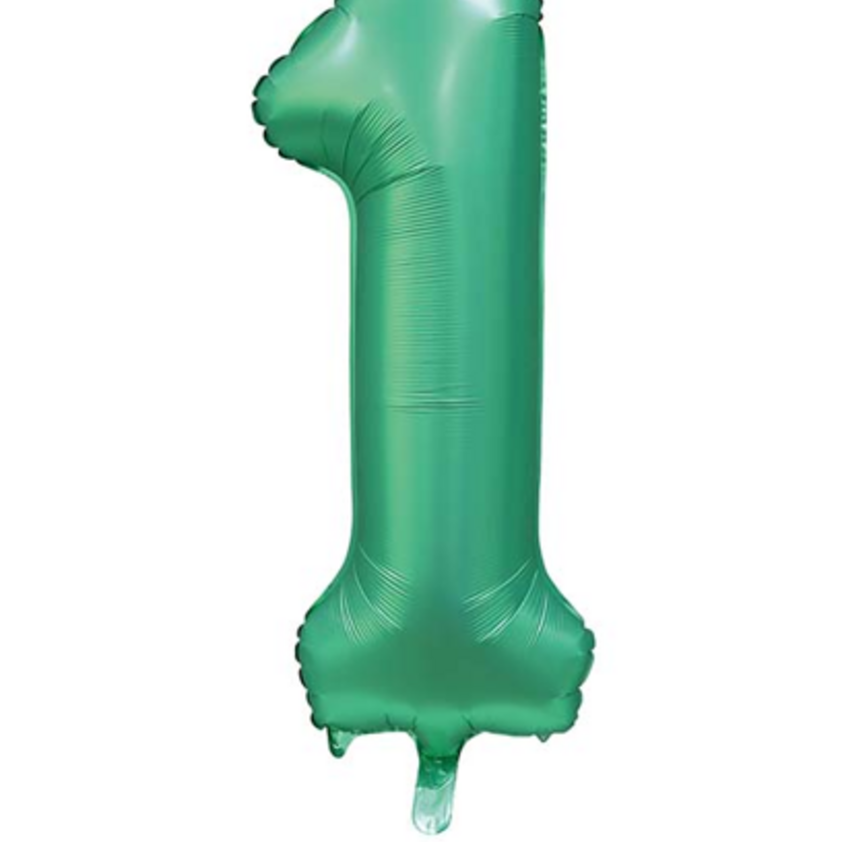 Party Planet Folieballon 34″ nr. 1 satijn groen