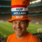 Party Planet Hoed HUP HOLLAND HUP met belletjes