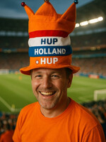 Party Planet Hoed HUP HOLLAND HUP met belletjes