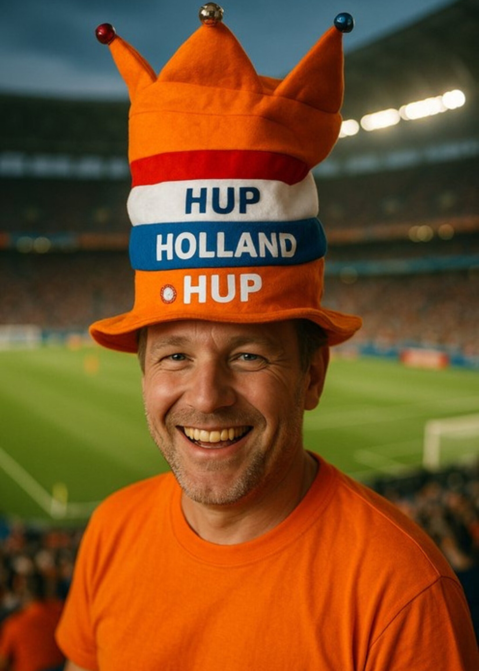 Party Planet Hoed HUP HOLLAND HUP met belletjes