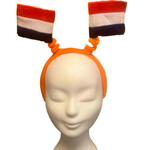 Party Planet Haarband met vlaggetjes in rood, wit en blauw