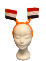 Party Planet Haarband met vlaggetjes in rood, wit en blauw