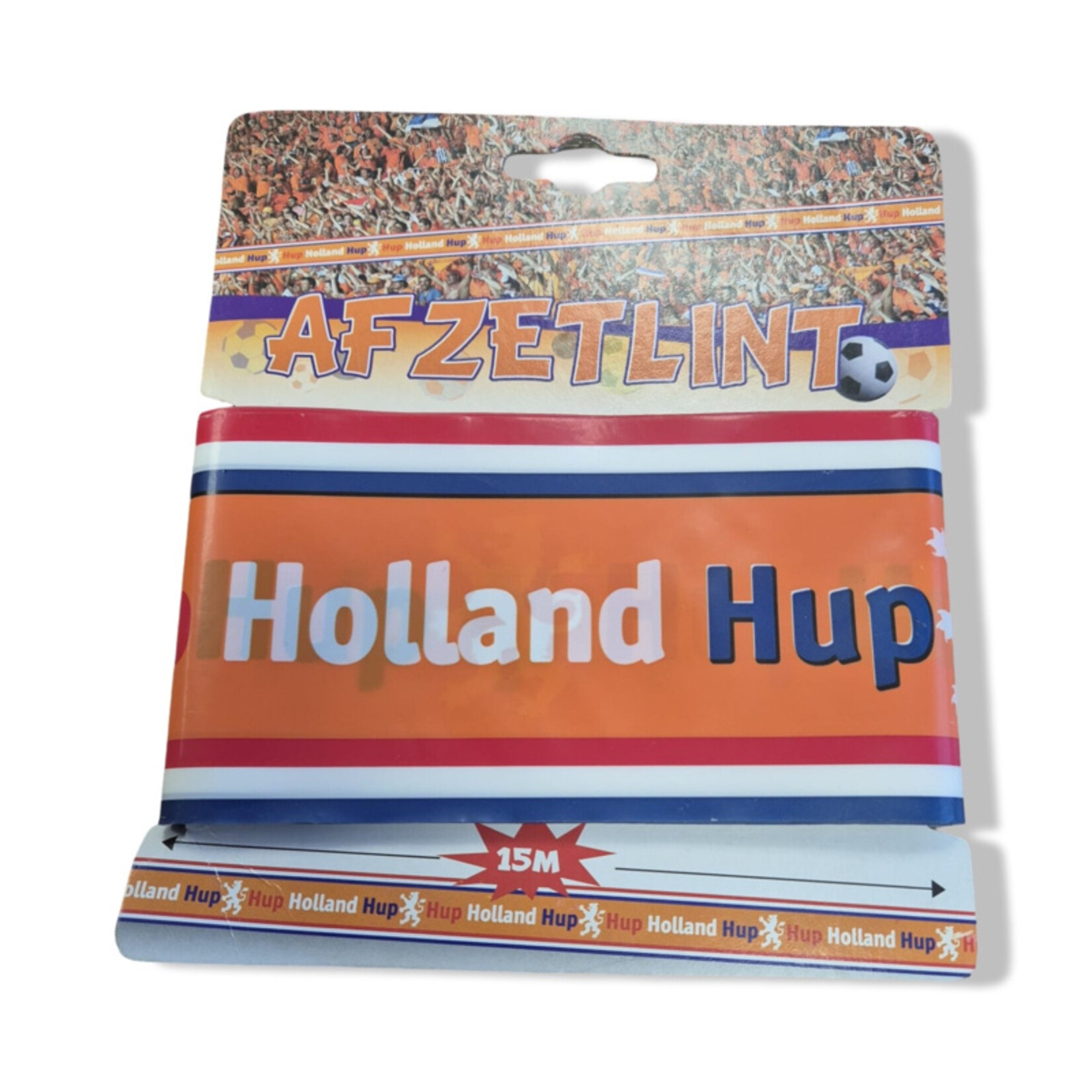 Party Planet Oranje afzetlint 'Hup Holland Hup' 15 mt