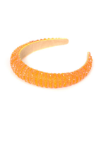 Party Planet Glitter haarband oranje