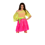Party Planet Shirt net fluo geel