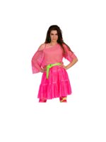Party Planet Shirt net fluo roze
