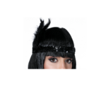 Party Planet Charleston tiara zwart