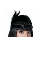 Party Planet Charleston tiara zwart