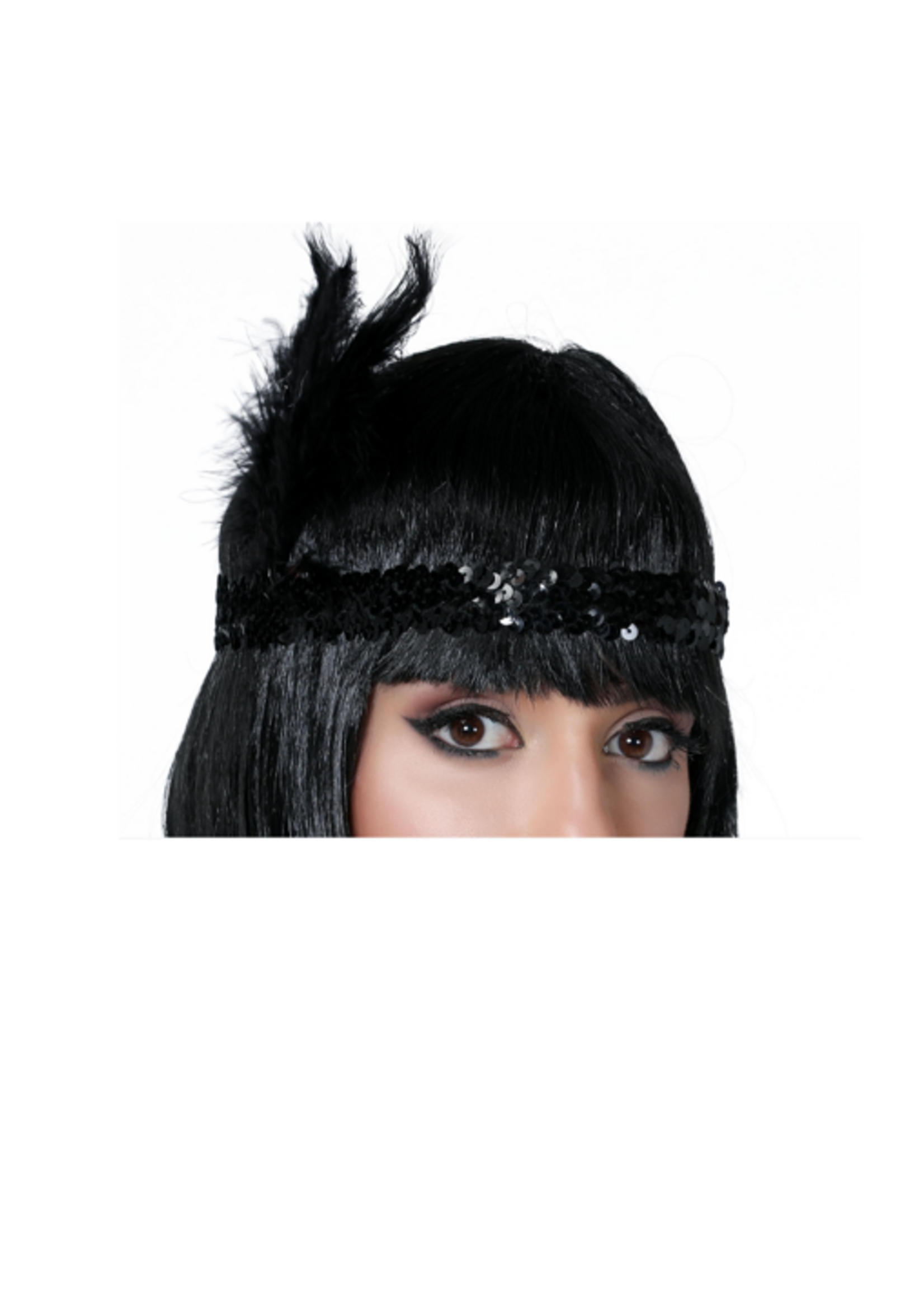 Party Planet Charleston tiara zwart