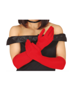 Party Planet Handschoenen, 42 cm rood