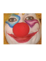 Party Planet Rode clownneus van schuimrubber, 5 cm