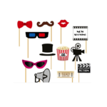 Party Planet Fotoset voor filmopnames, 12 stuks