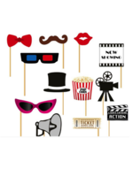 Party Planet Fotoset voor filmopnames, 12 stuks