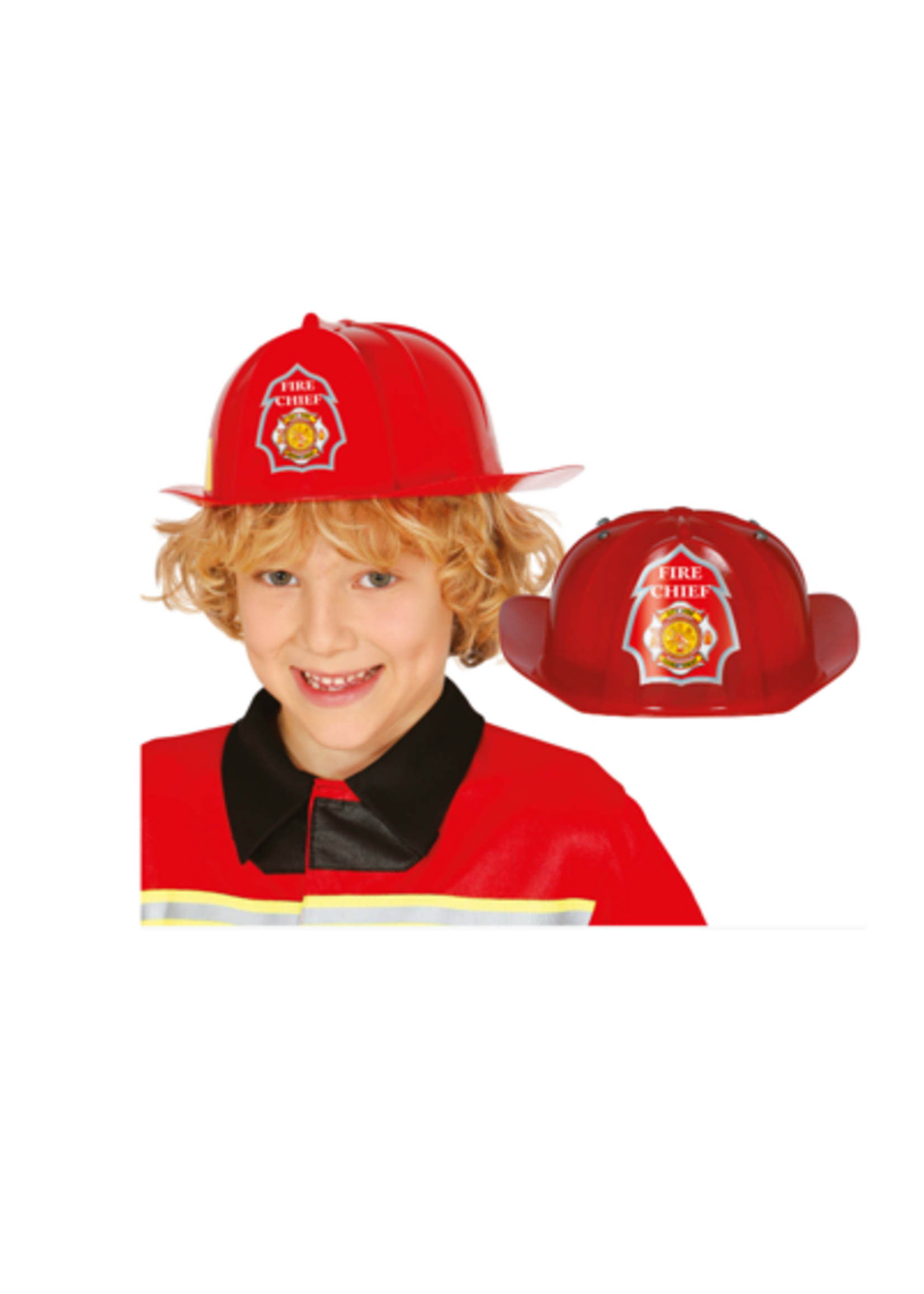 Party Planet Brandweerhelm voor kinderen