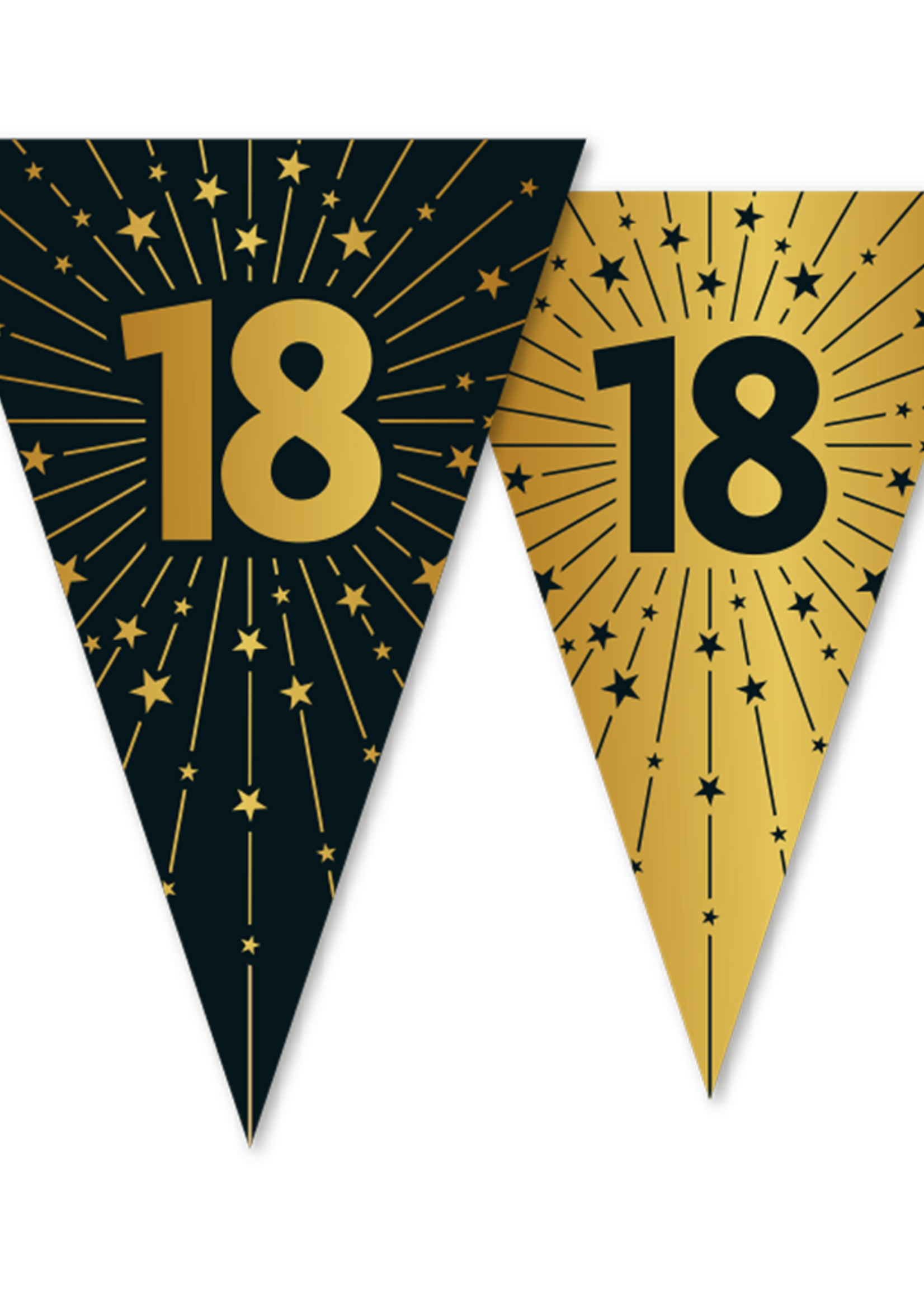 Party Planet vlaggenlijn PET 10m - 2-zijdige print - vlagformaat 20x30cm - '18'