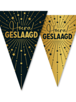 Party Planet vlaggenlijn PET 10m, Hoera Geslaagd Golden Celebrations