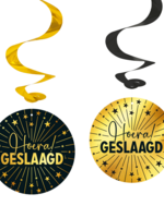 Party Planet 4 Swirls - Hoera geslaagd Golden Celebrations