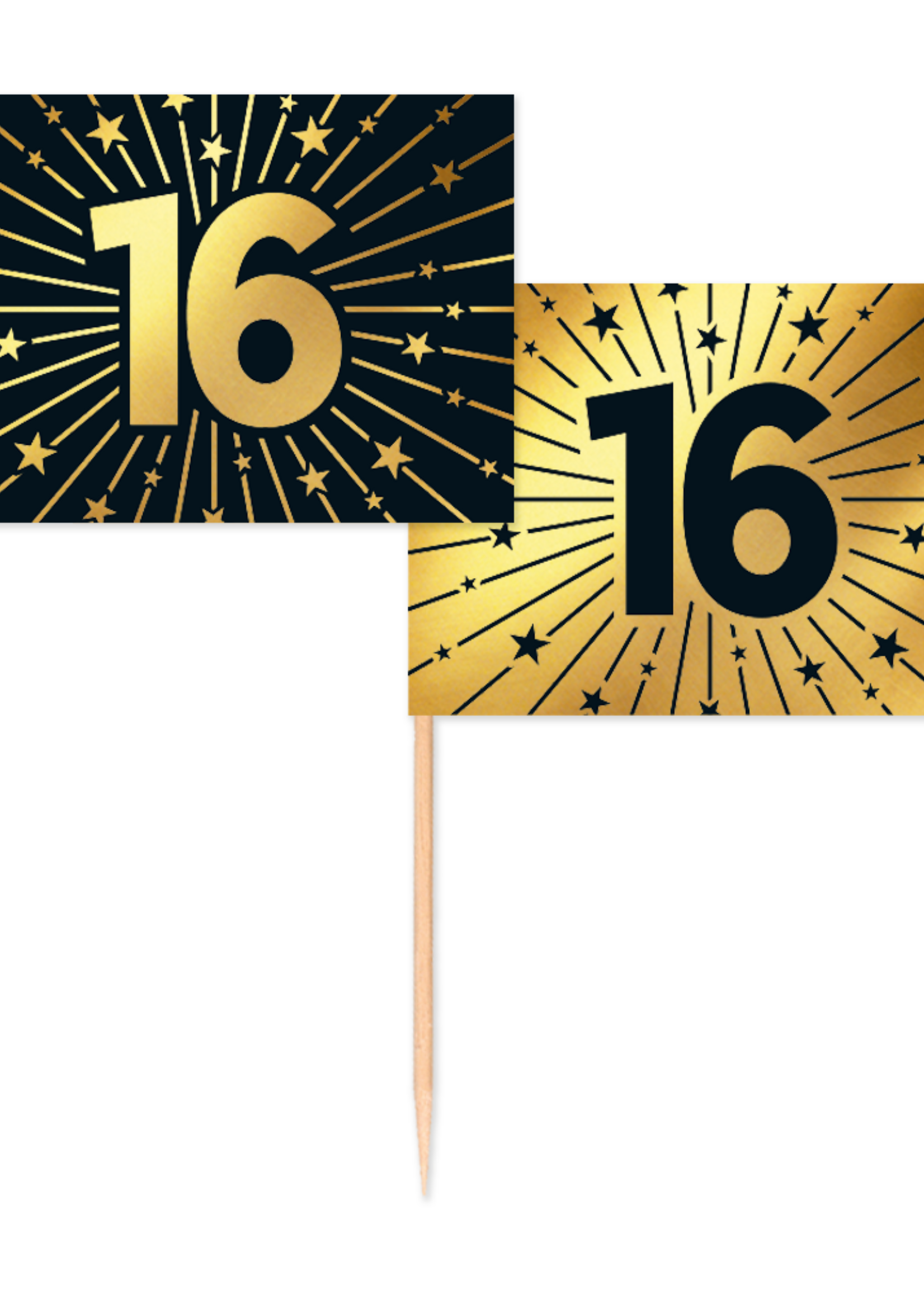 Party Planet 50 prikkers - '16' Golden Celebrations