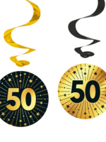 Party Planet 4 Swirls - '50' Golden Celebrations