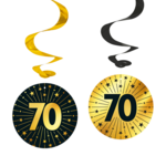 Party Planet 4 Swirls - '70' Golden Celebrations