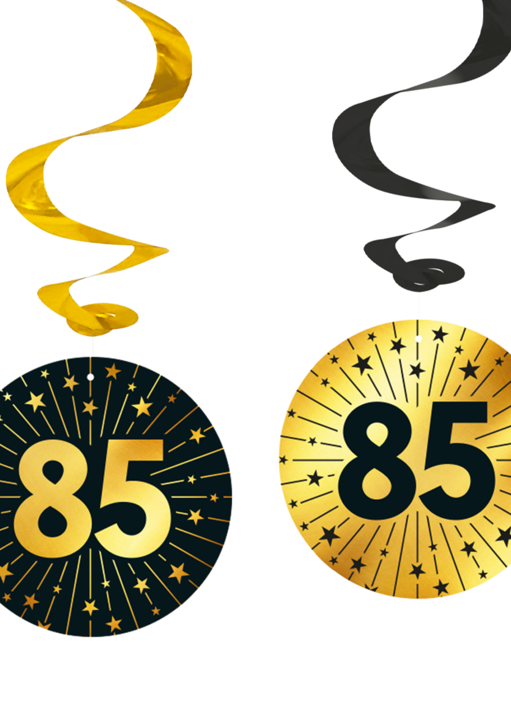 Party Planet 4 Swirls - '85' Golden Celebrations