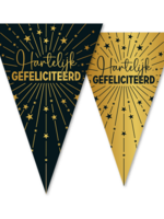 Party Planet vlaggenlijn  Hartelijk Gefeliciteerd Golden Celebrations