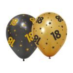 Party Planet 6 Ballonnen 12" '18' Golden Celebrations