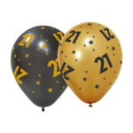 Party Planet 6 Ballonnen 12" '21' Golden Celebrations