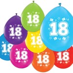 Party Planet 8 Ballonnen 12″ 2-zijdig bedrukt '18'