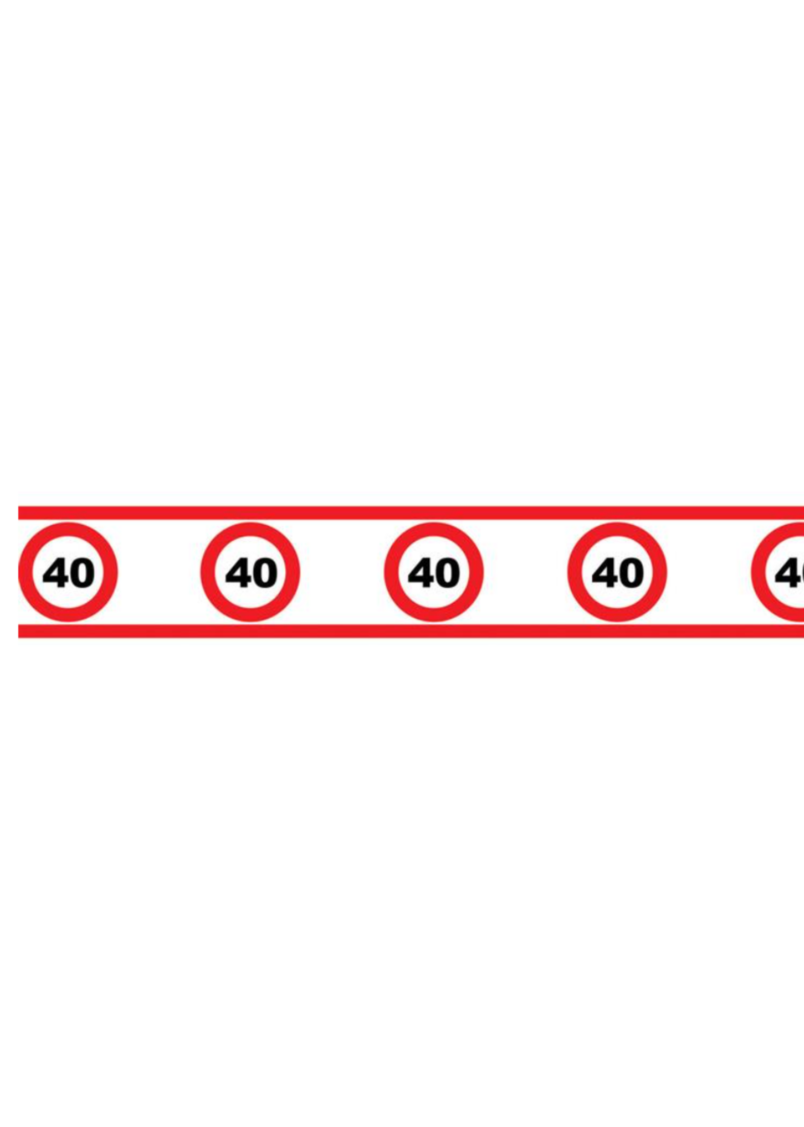 Party Planet Banner traffic 40 jaar