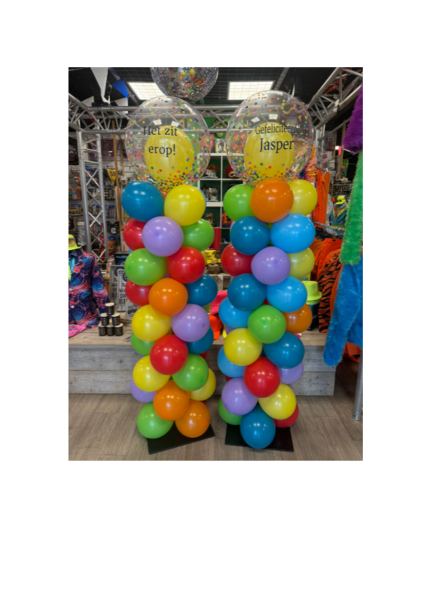 Party Planet Ballonnenpilaar met top-ballon