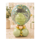 Party Planet Bubbel ballon met cluster