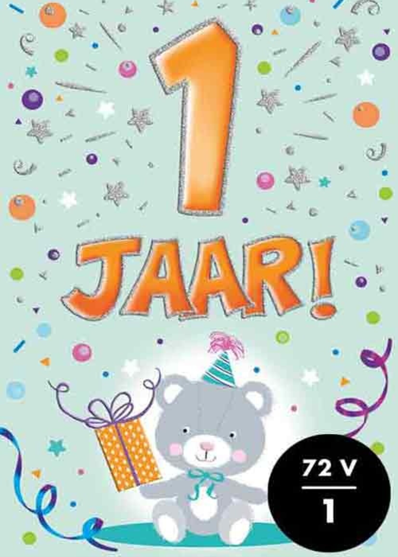 Party Planet Verjaardagskaart nr. 1