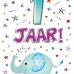 Party Planet Verjaardagskaart nr. 1