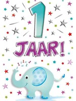 Party Planet Verjaardagskaart nr. 1