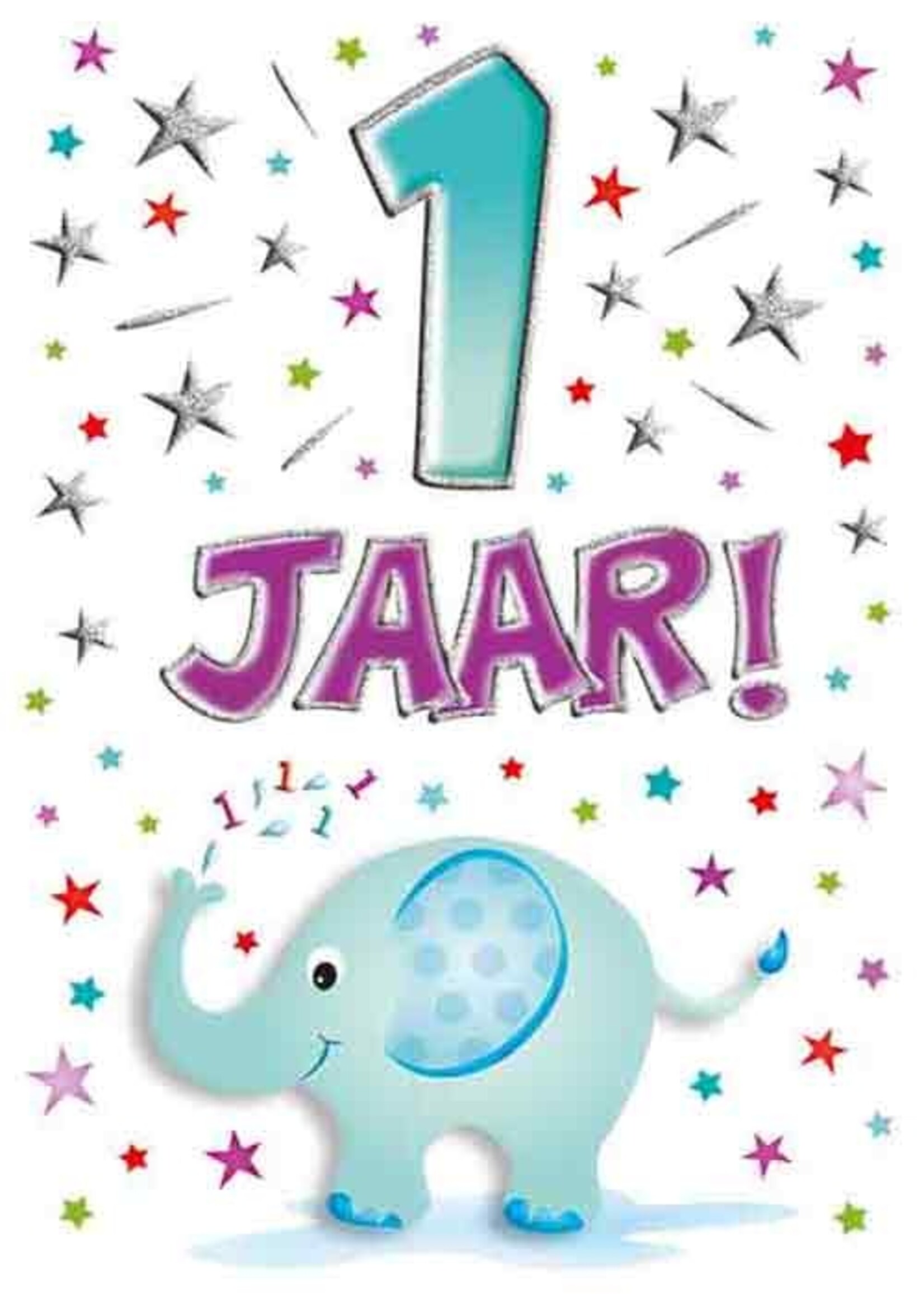 Party Planet Verjaardagskaart nr. 1