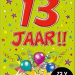 Party Planet Verjaardagskaart nr. 13