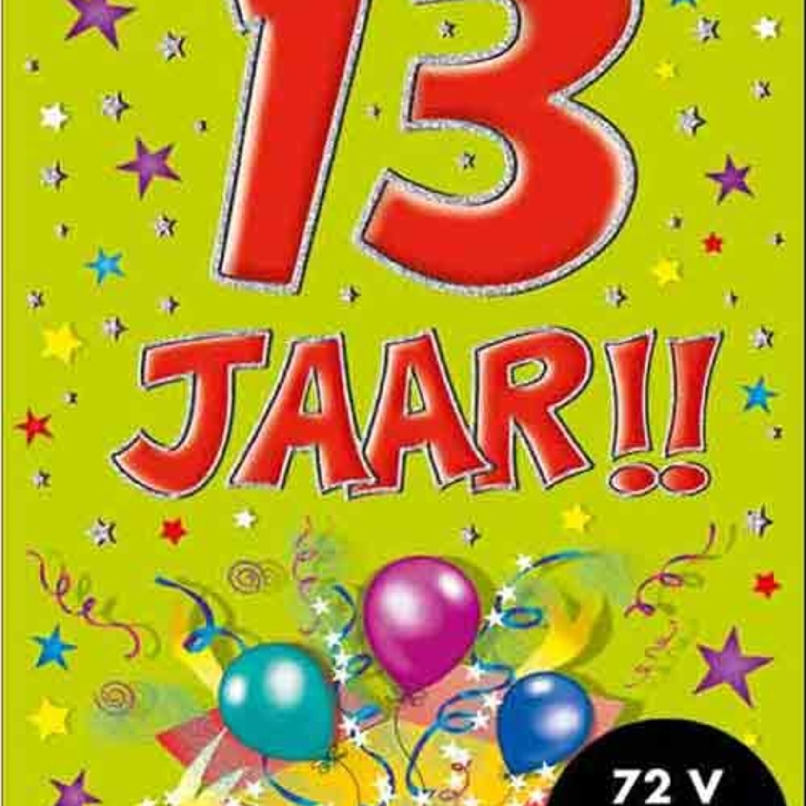 Party Planet Verjaardagskaart nr. 13