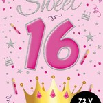 Party Planet Verjaardagskaart nr. sweet 16
