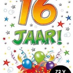 Party Planet Verjaardagskaart nr. 16