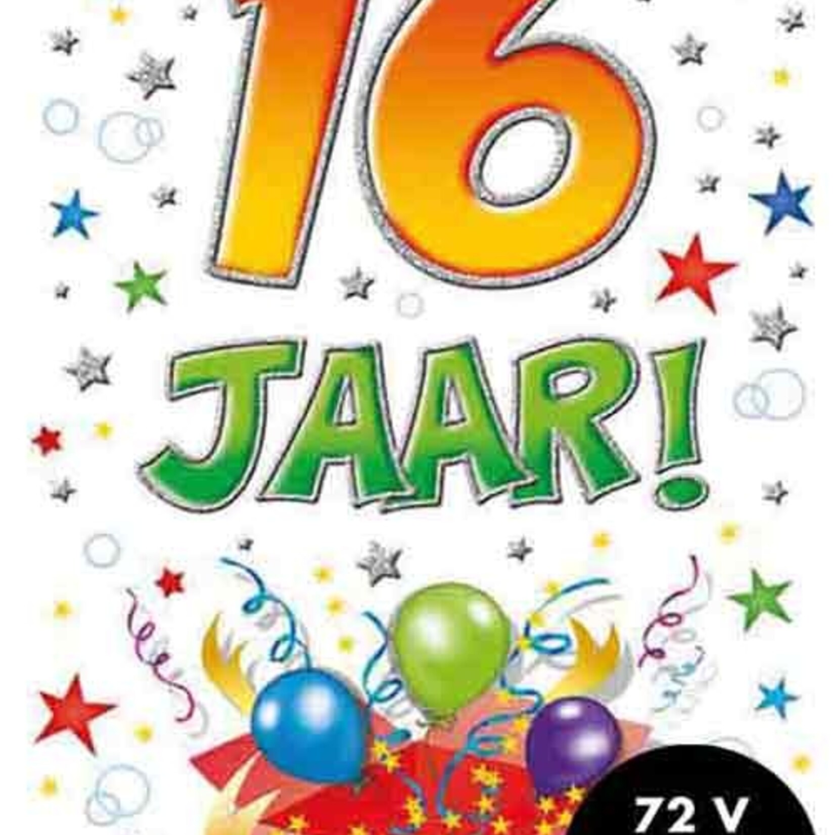 Party Planet Verjaardagskaart nr. 16