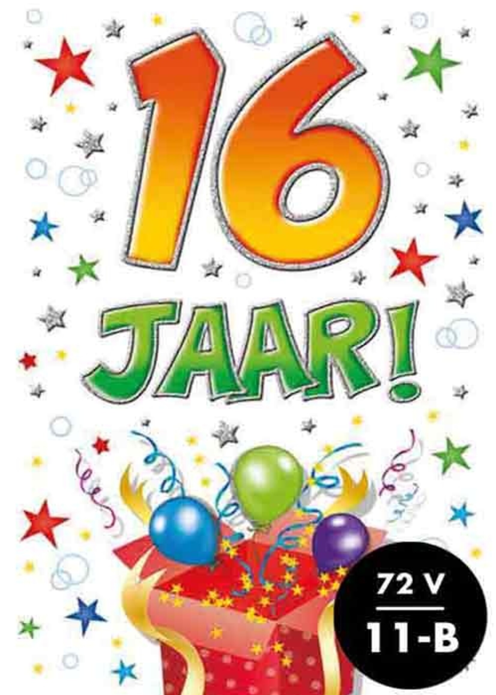 Party Planet Verjaardagskaart nr. 16