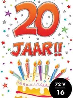 Party Planet Verjaardagskaart nr. 20