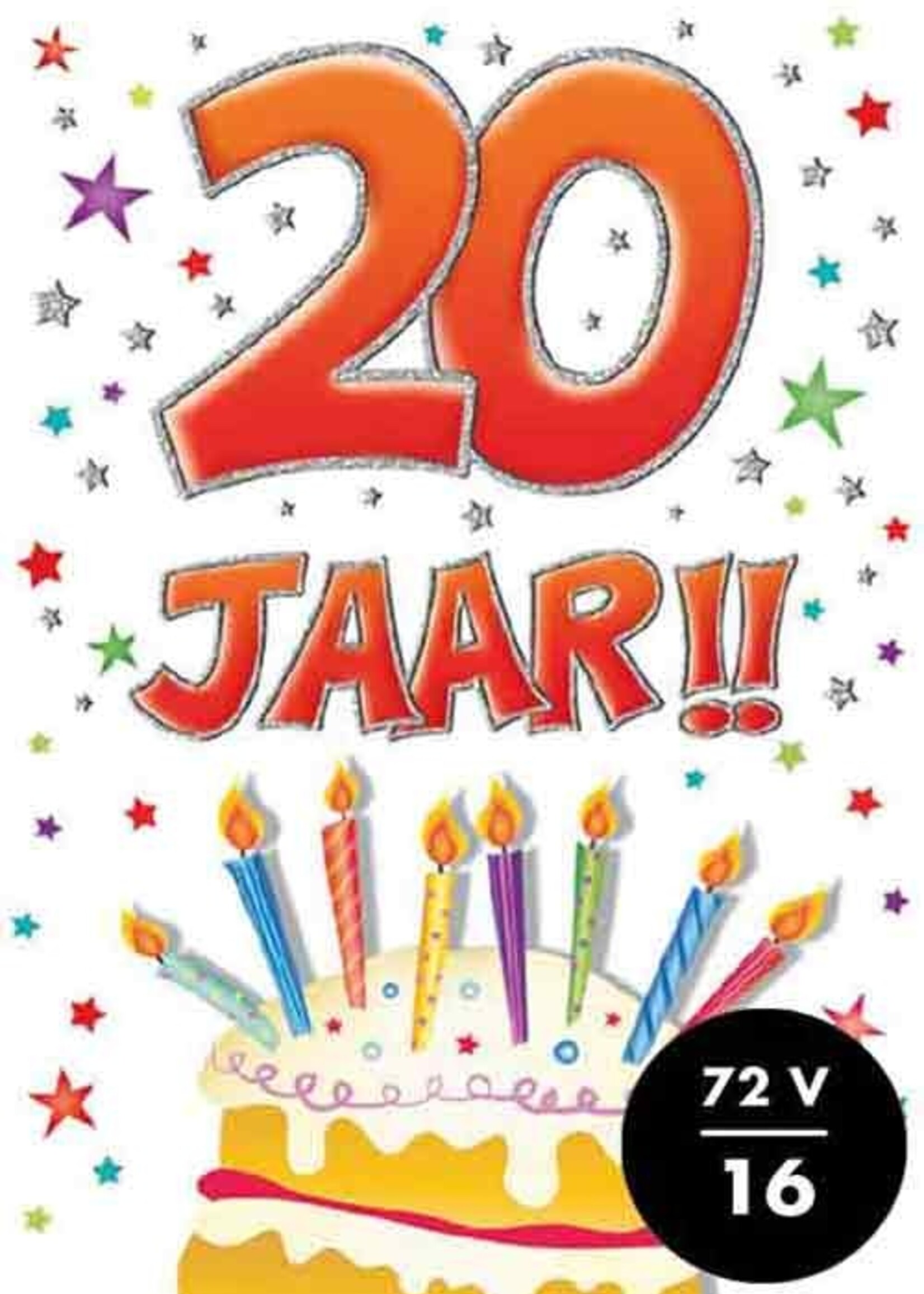 Party Planet Verjaardagskaart nr. 20