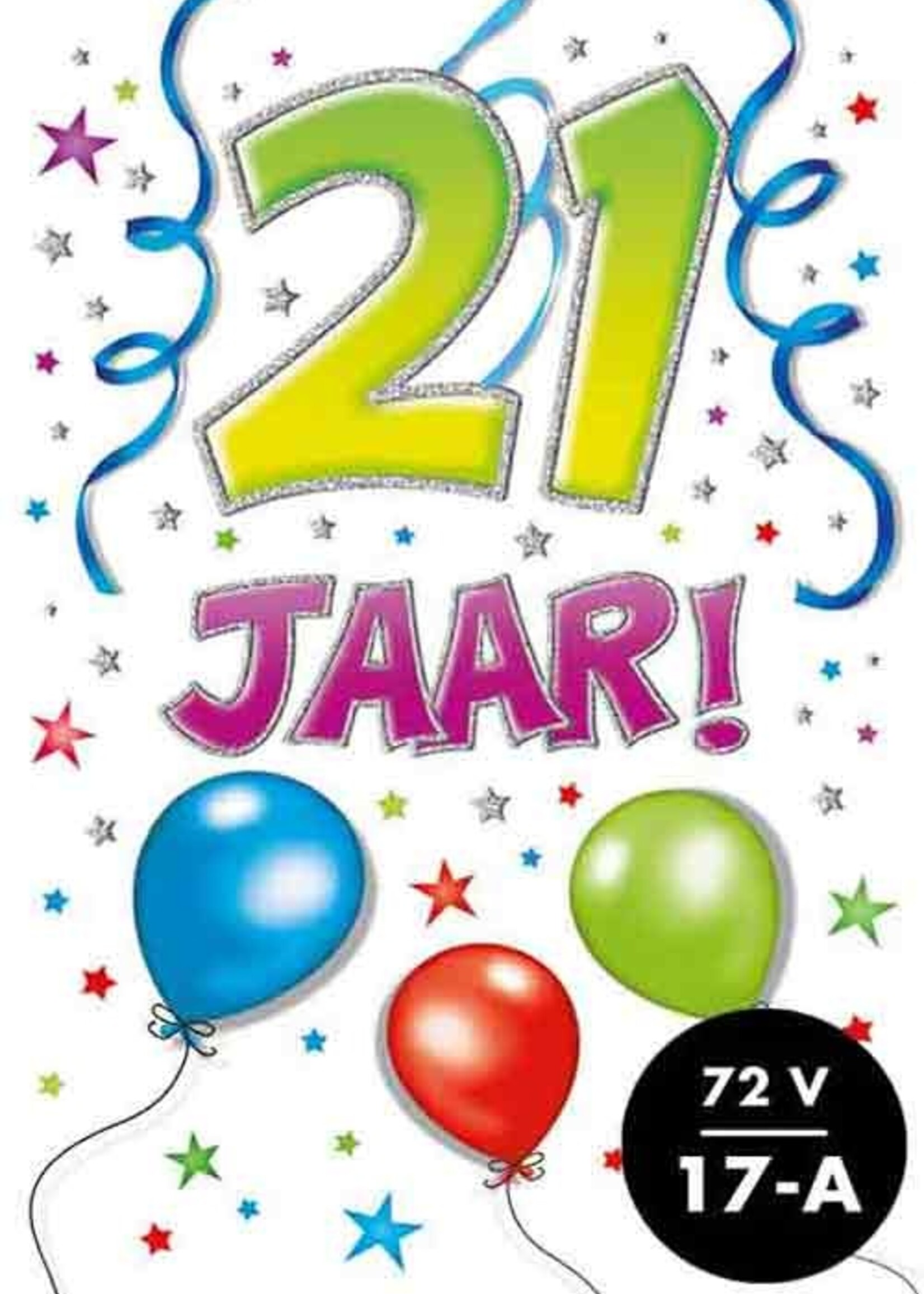 Party Planet Verjaardagskaart nr. 21