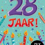 Party Planet Verjaardagskaart nr. 28