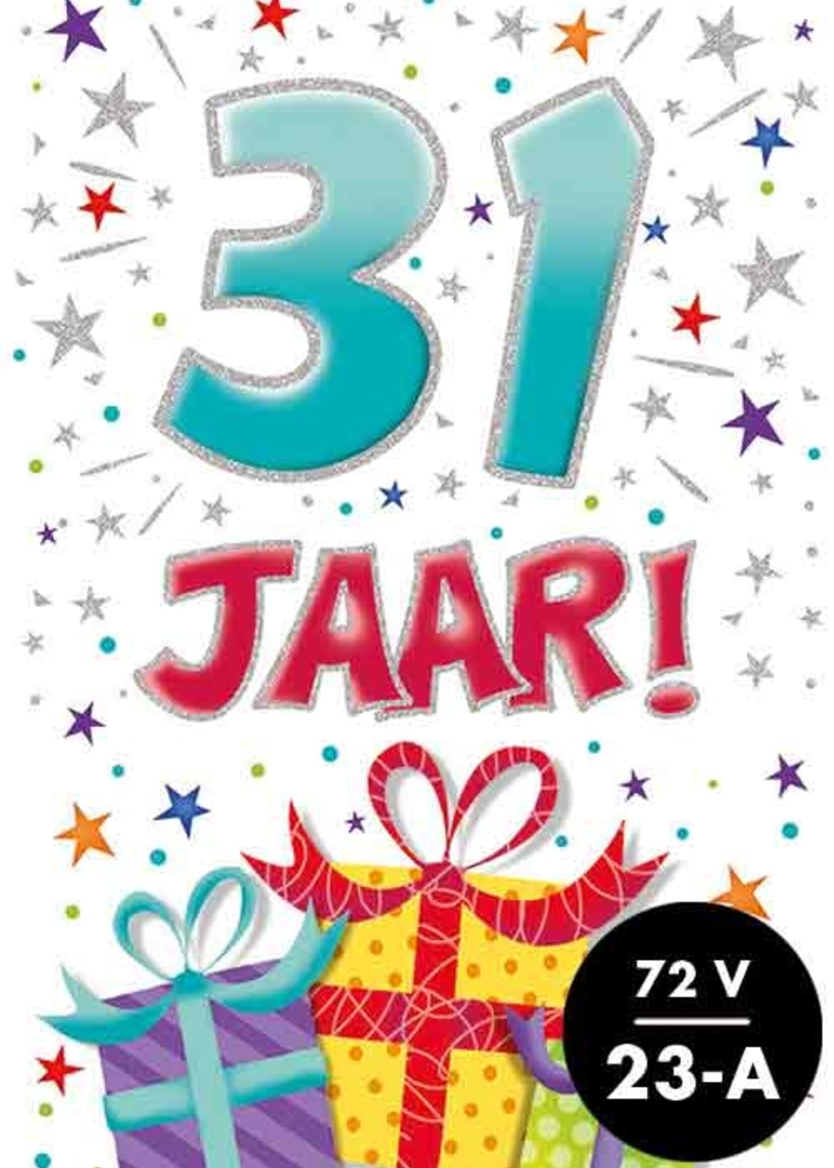 Party Planet Verjaardagskaart nr.  31