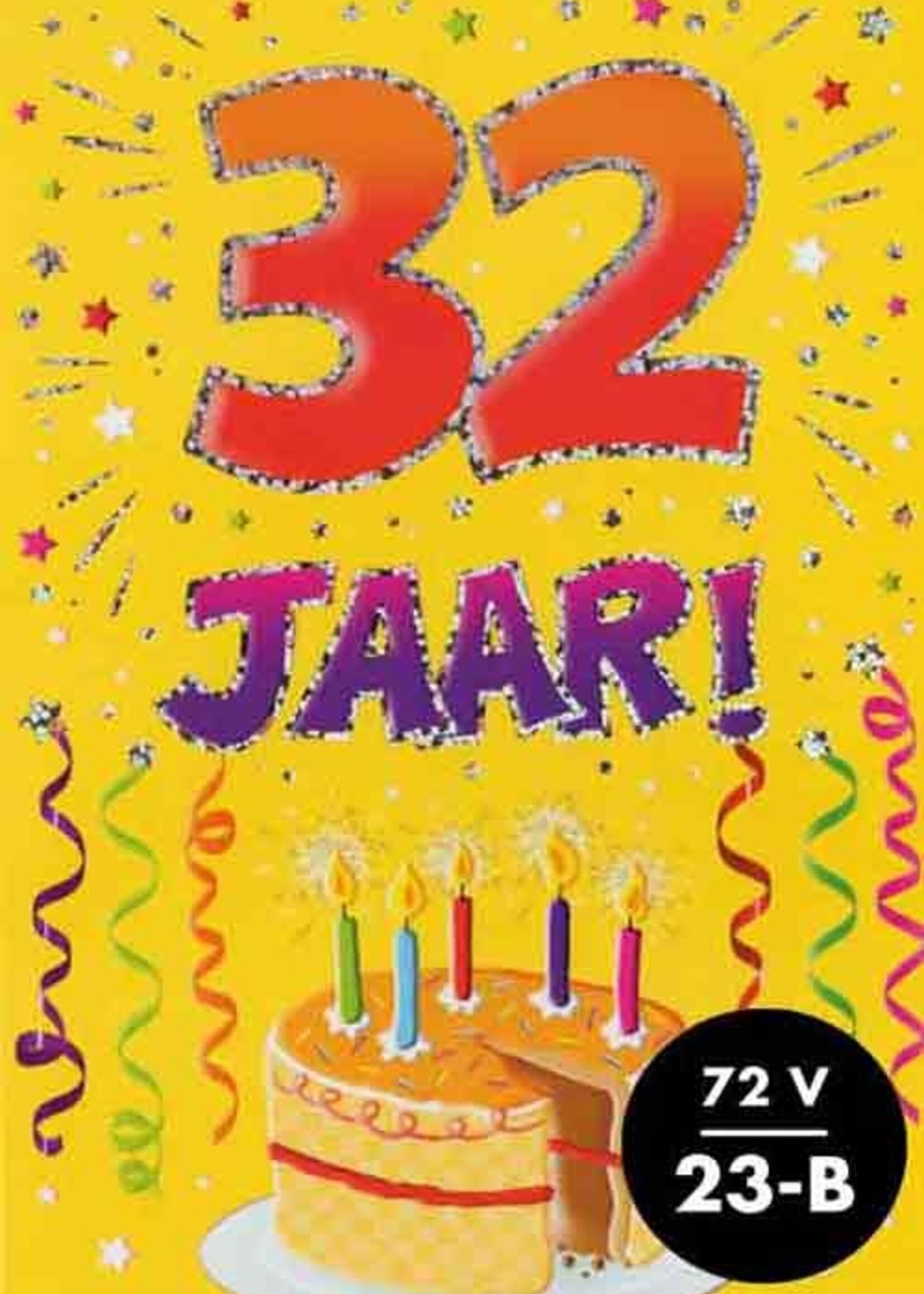 Party Planet Verjaardagskaart nr.  32